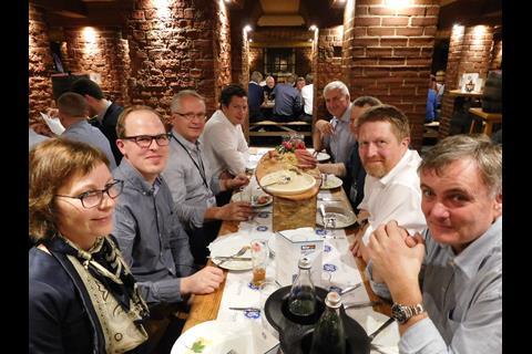 The popular GE Marine dinner takes place at Hamburg's famous Rathaus at Parlament restaurant this year
